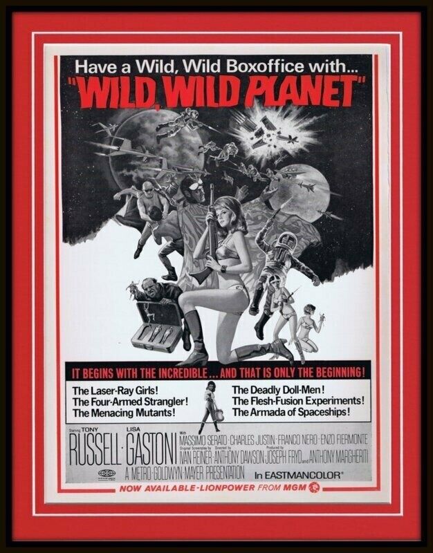 ORIGINAL 1967 Wild Wild Planet 11x14 Framed Advertisement Lisa Gastoni