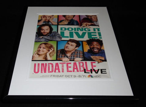 Undateable Live 2015 NBC Framed 11x14 ORIGINAL Advertisement Chris D'Elia