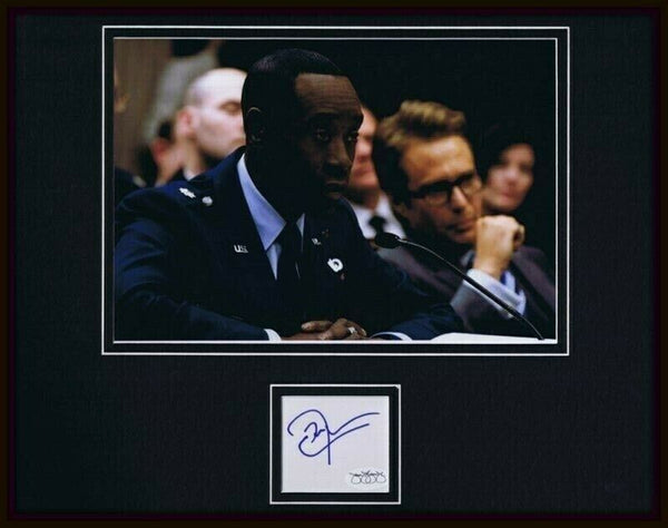 Don Cheadle Signed Framed 11x14 Photo Display JSA Iron Man War Machine