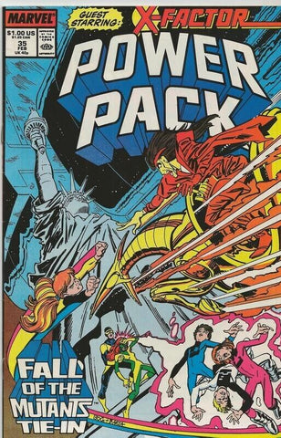 Power Pack #35 ORIGINAL Vintage 1988 Marvel Comics 