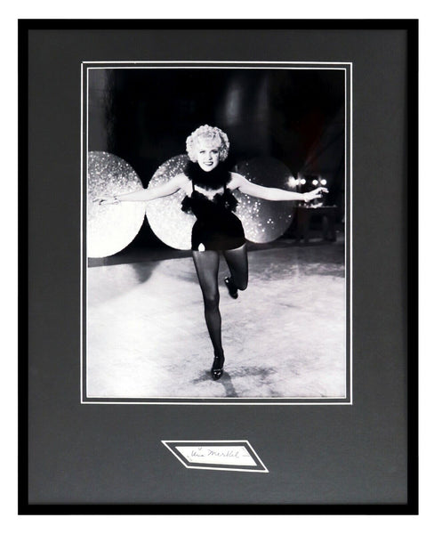 Una Merkel Signed Framed 16x20 Photo Display JSA 