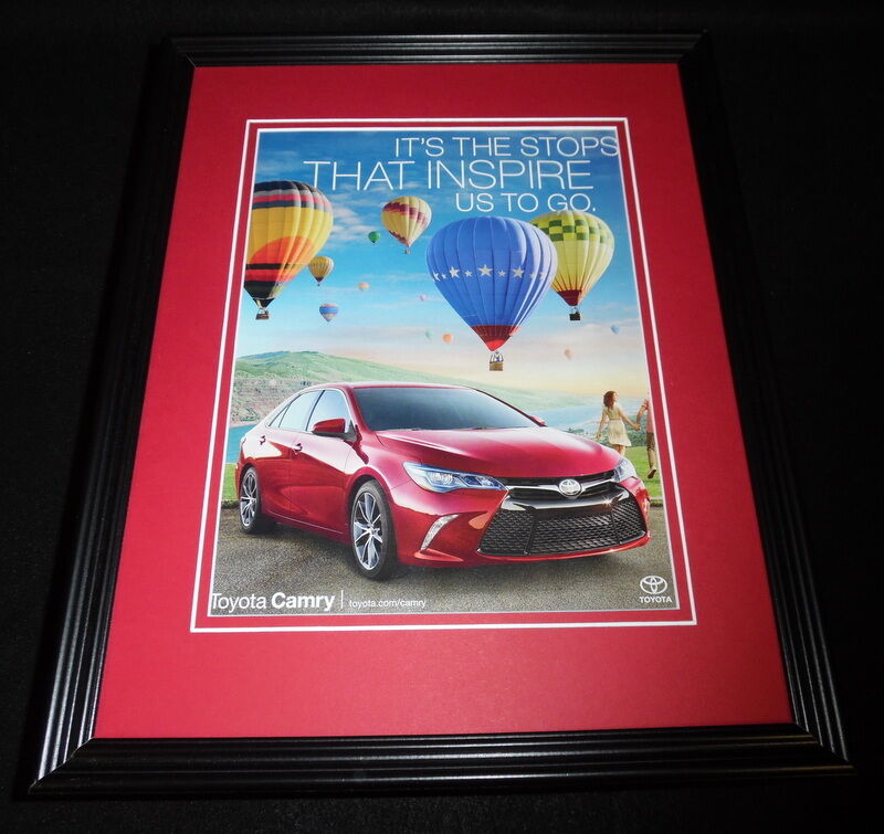 2016 Toyota Camry Framed 11x14 ORIGINAL Advertisement