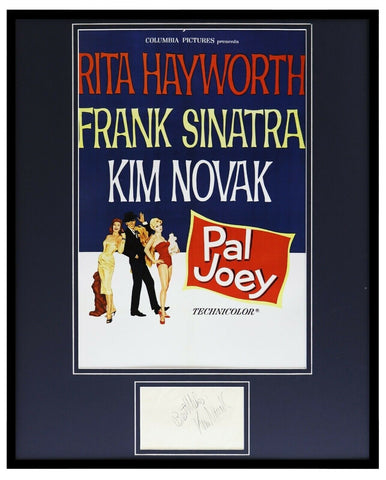 Kim Novak Signed Framed 16x20 Pal Joey Poster Display JSA