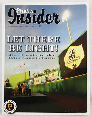 2008 Pittsburgh Pirates Insider Magazine Spring Training Vol 1 #1 A McCutchen