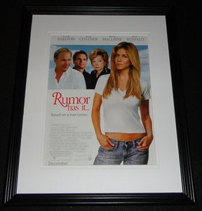 Rumor Has It 2005 11x14 Framed ORIGINAL Advertisement Jennifer Aniston K Costner