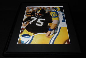 Mean Joe Greene vs Vince Ferragamo Framed 11x14 Photo Display Steelers Rams