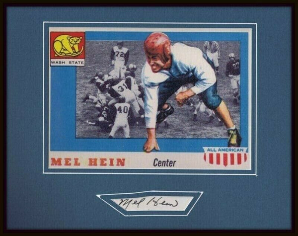 Mel Hein Signed Framed 11x14 Photo Display JSA Giants Washington State