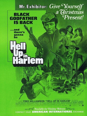 Hell Up in Harlem 1973 ORIGINAL Vintage 9x12 Industry Ad Fred Williamson