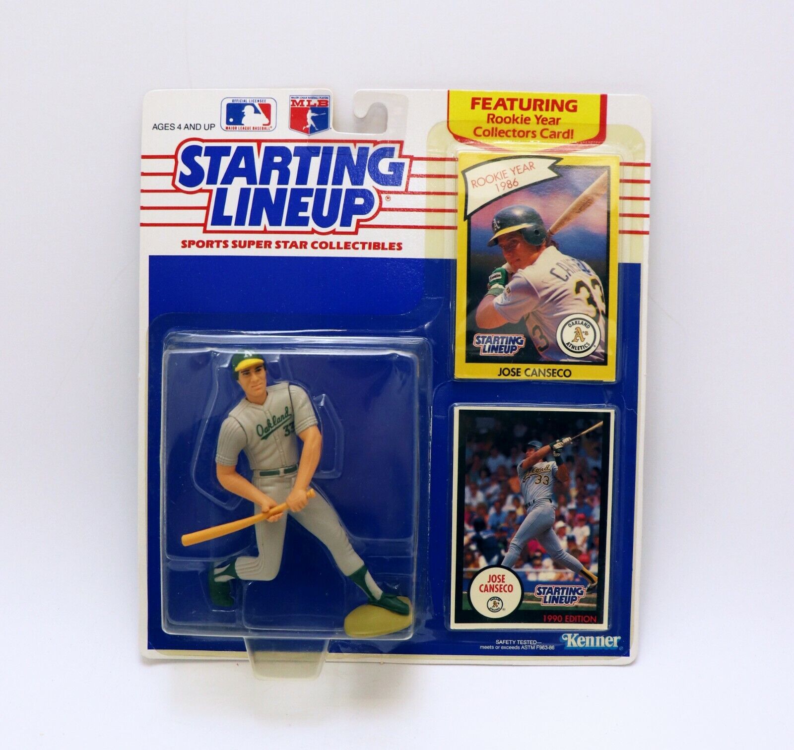 VINTAGE SEALED 1990 Starting Lineup SLU Figure Jose Canseco A's