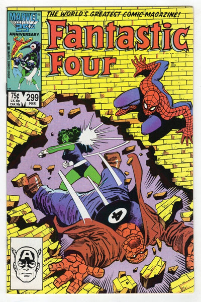 Fantastic Four #299 VINTAGE 1987 Marvel Comics Spider-Man She-Hulk