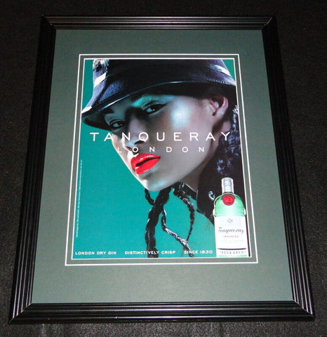 2000 Tanqueray Gin London Framed 11x14 ORIGINAL Vintage Advertisement