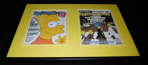 The Simpsons Framed 12x18 Rolling Stone Cover Display