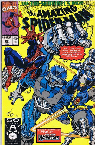 Amazing Spiderman #351 ORIGINAL Vintage 1991 Marvel Comics