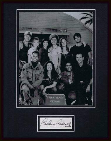 Barbara Babcock Signed Framed 11x14 Photo Display JSA China Beach w/ cast