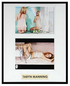 Taryn Manning Signed Framed 16x20 Photo Display JSA Orange Is the New Black