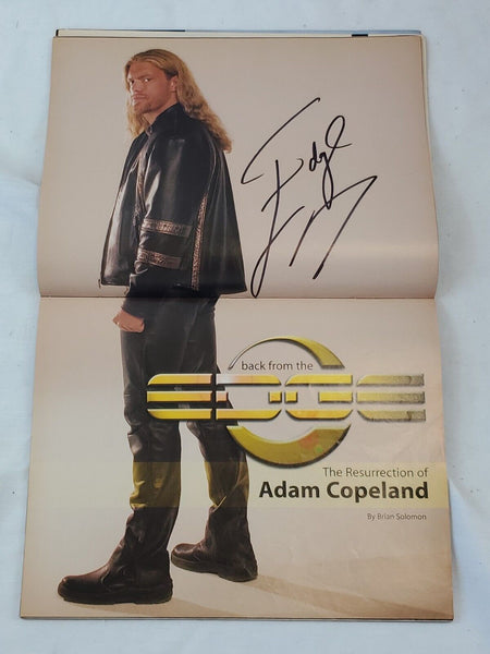 EDGE Signed 2004 WWE Raw Magazine