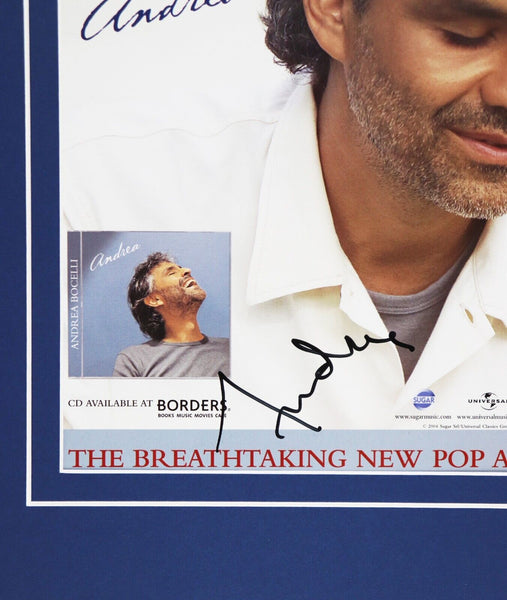 Andrea Bocelli Signed Framed 11x14 Poster Display