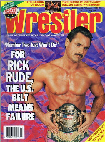 ORIGINAL Vintage July 1992 The Wrestler Magazine Rick Rude