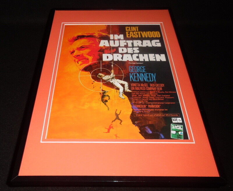 Eiger Sanction German 11x17 Framed Repro Poster Display Clint Eastwood