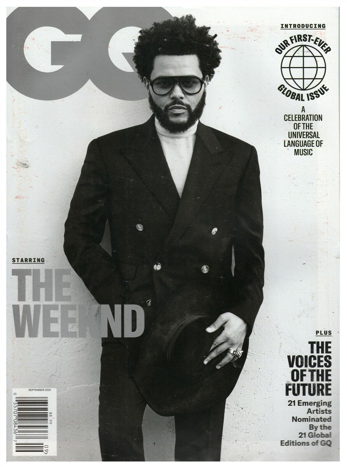 Sept 2021 GQ Magazine Newsstand The Weeknd