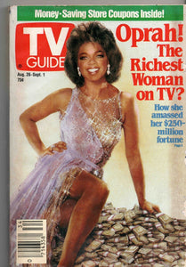 Aug 26 1989 TV Guide Magazine O Winfrey 3rd Solo Cover