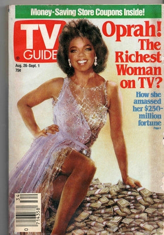 Aug 26 1989 TV Guide Magazine O Winfrey 3rd Solo Cover