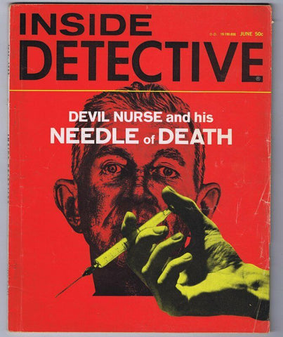 ORIGINAL Vintage June 1968 Inside Detective Magazine GGA