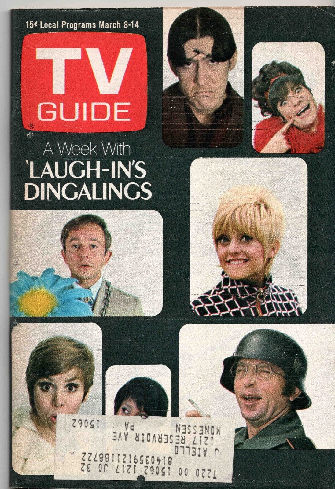 Mar 8 1969 TV Guide Magazine Laugh-In Cast Goldie Hawn