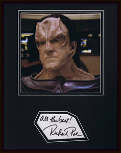 Richard Poe Signed Framed 11x14 Photo Display Star Trek