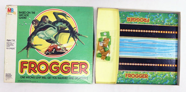 VINTAGE COMPLETE 1981 Milton Bradley Frogger Board Game