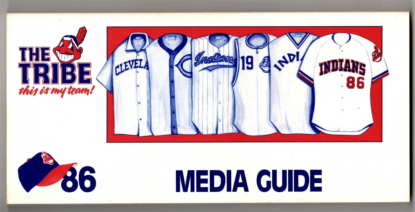 VINTAGE 1986 Cleveland Indians Media Guide 