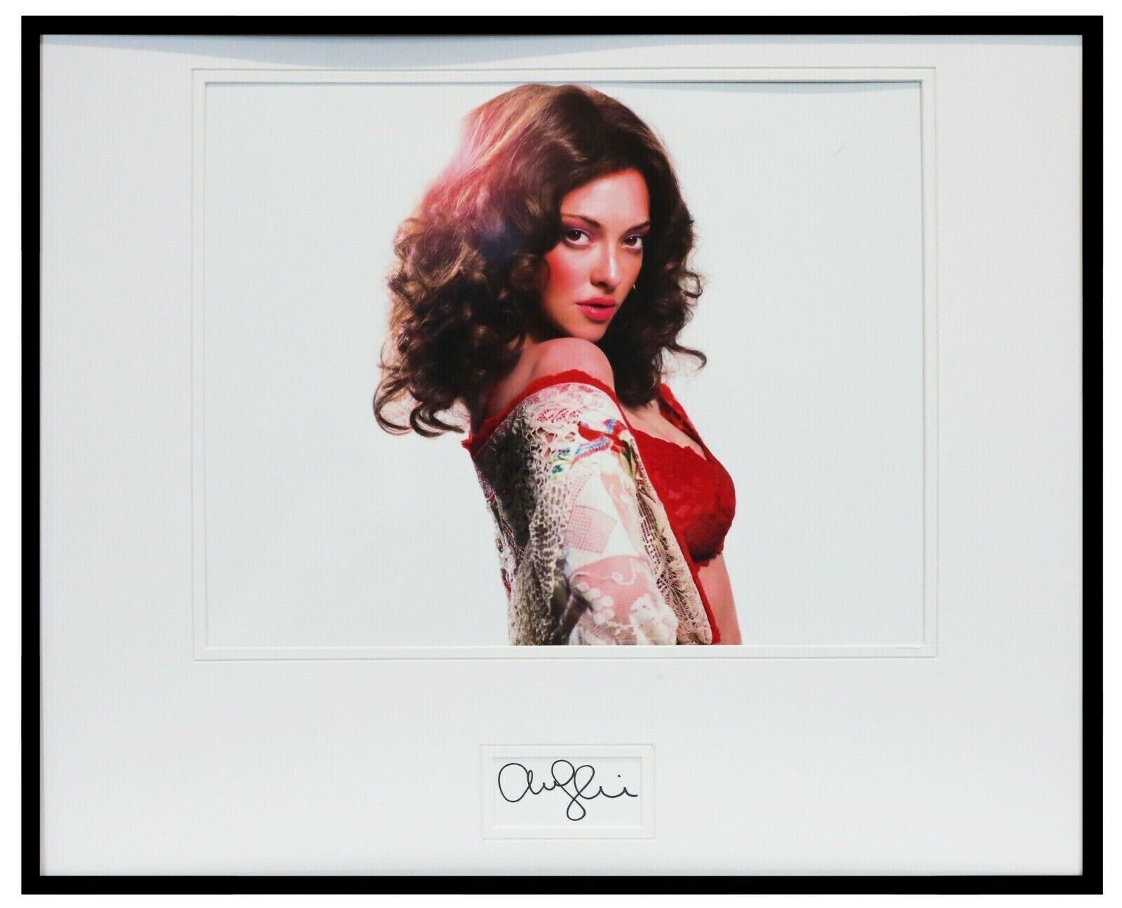 Amanda Seyfried Signed Framed 16x20 Lovelace Photo Display JSA