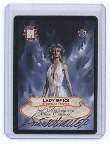 Boris Vallejo Hyborian Gates Lady of Ice Autograph Card JSA 