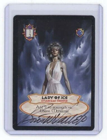 Boris Vallejo Hyborian Gates Lady of Ice Autograph Card JSA 