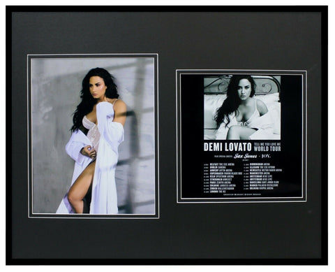 Demi Lovato Framed 16x20 Tell Me You Love Me Concert Poster & Photo Display