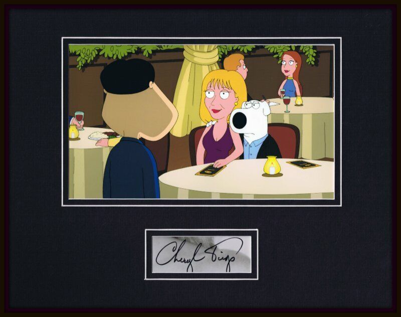 Cheryl Tiegs Signed Framed 11x14 Photo Display Family Guy w/ Brian & Quagmire