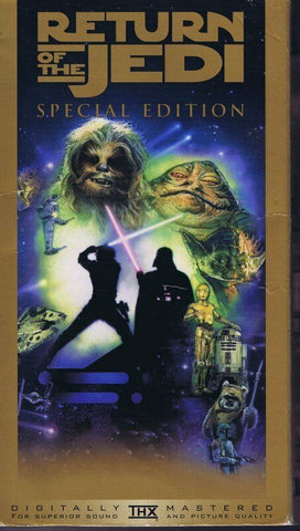 Star Wars Return of the Jedi Special Edition VINTAGE VHS Cassette Mark Hamill