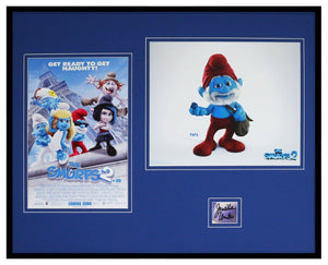 Jonathan Winters Signed Framed 16x20 Photo Display Smurfs Papa Smurf