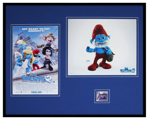 Jonathan Winters Signed Framed 16x20 Photo Display Smurfs Papa Smurf