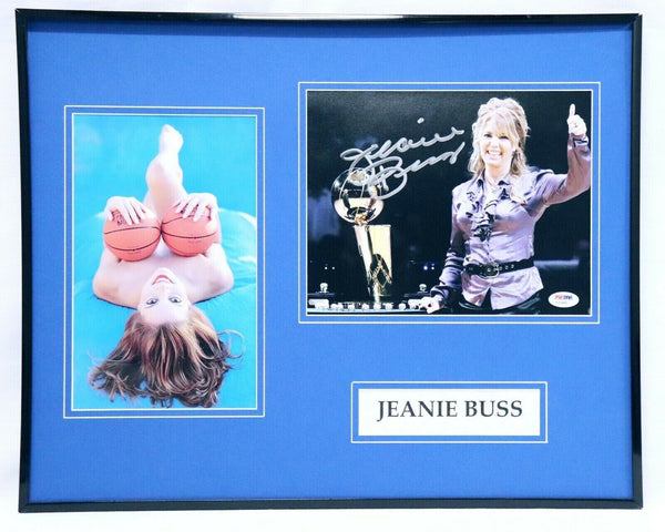 Jeanie Buss Signed Framed 16x20 Photo Display PSA/DNA LA Lakers