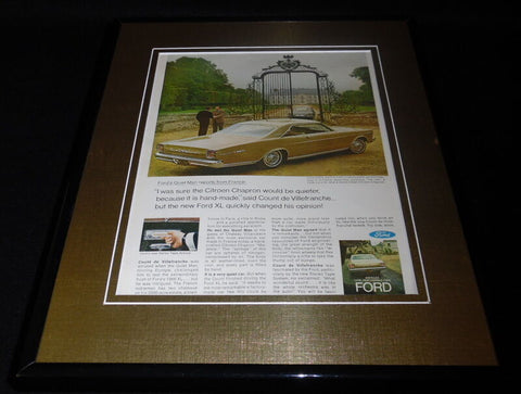 1966 Ford XL Framed 11x14 ORIGINAL Vintage Advertisement