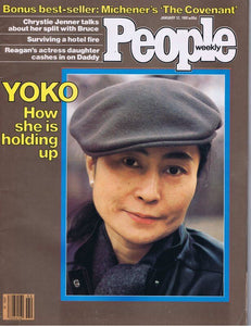 People Weekly Magazine January 12 1981 Yoko Ono