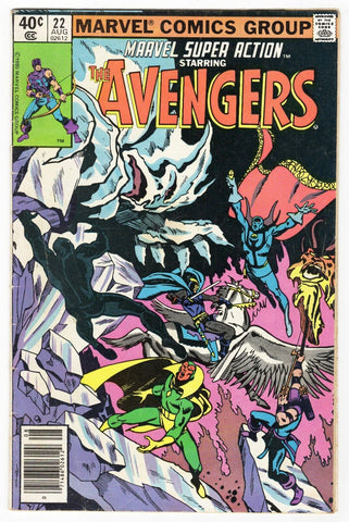 Marvel Super Action #22 ORIGINAL Vintage 1977 Reprints Avengers 61