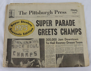 Jan 15 1975 Pittsburgh Press Newspaper Steelers Super Bowl IX