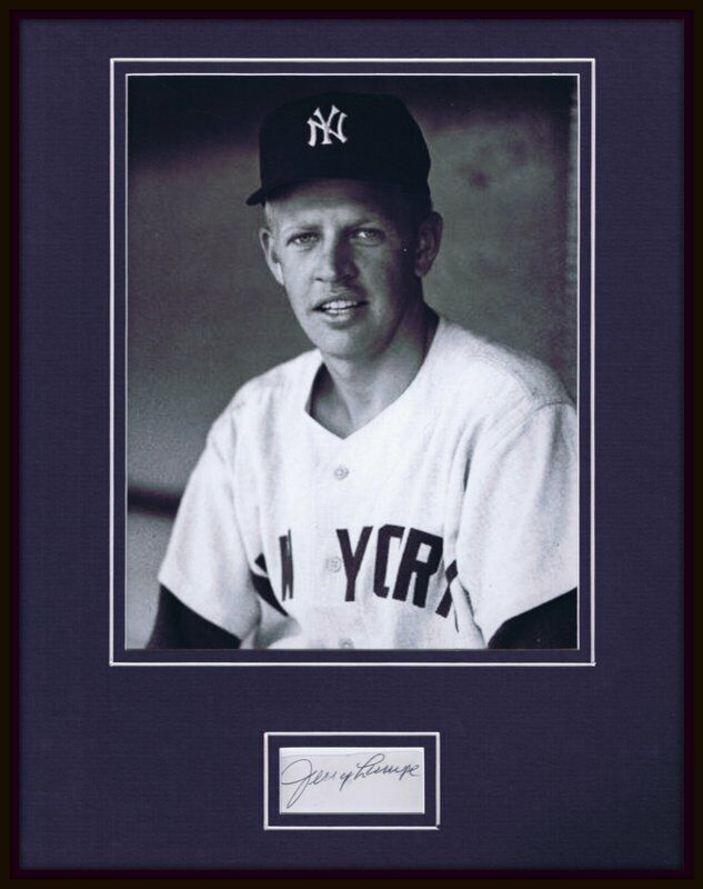 Jerry Lumpe Signed Framed 11x14 Photo Display Yankees