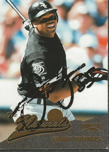 Frank Thomas 1996 Pinnacle Autograph Card #135 JSA White Sox