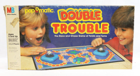 ORIGINAL Vintage 1987 Milton Bradley Pop o Matic Double Trouble Board Game