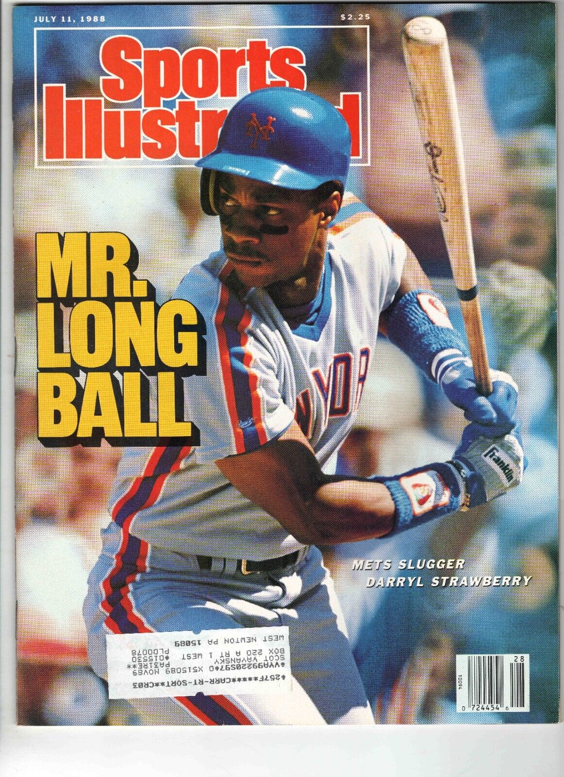 July 11 1988 Sports Illustrated Magazine Darryl Strawberry Mets