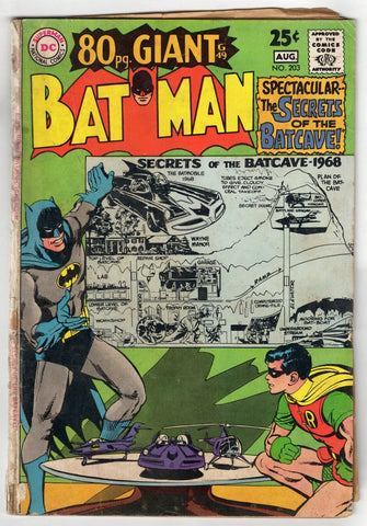 Batman #203 VINTAGE 1968 DC Comics Neal Adams