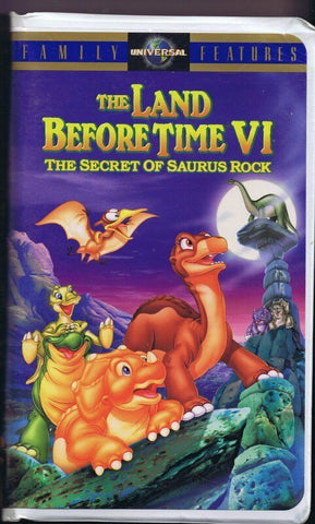 The Land Before Time VI: The Secret of Saurus Rock (1998) VINTAGE VHS Cassette 